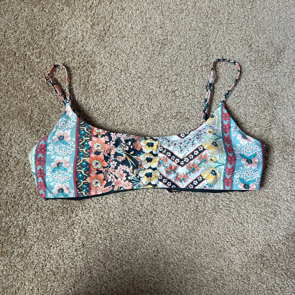 O’Neill Patterned Bikini Top, Size L